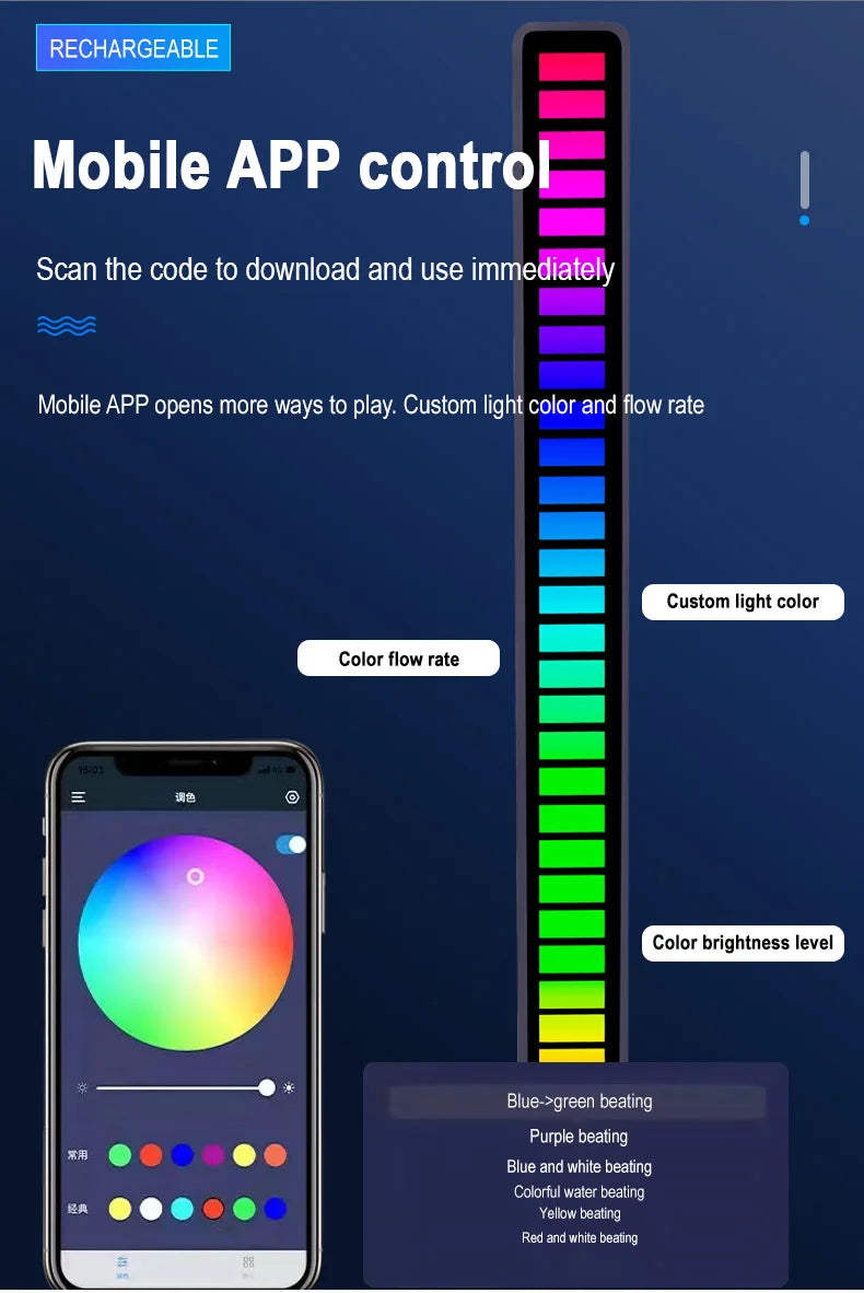 RGB com CONTROLE DE SOM !