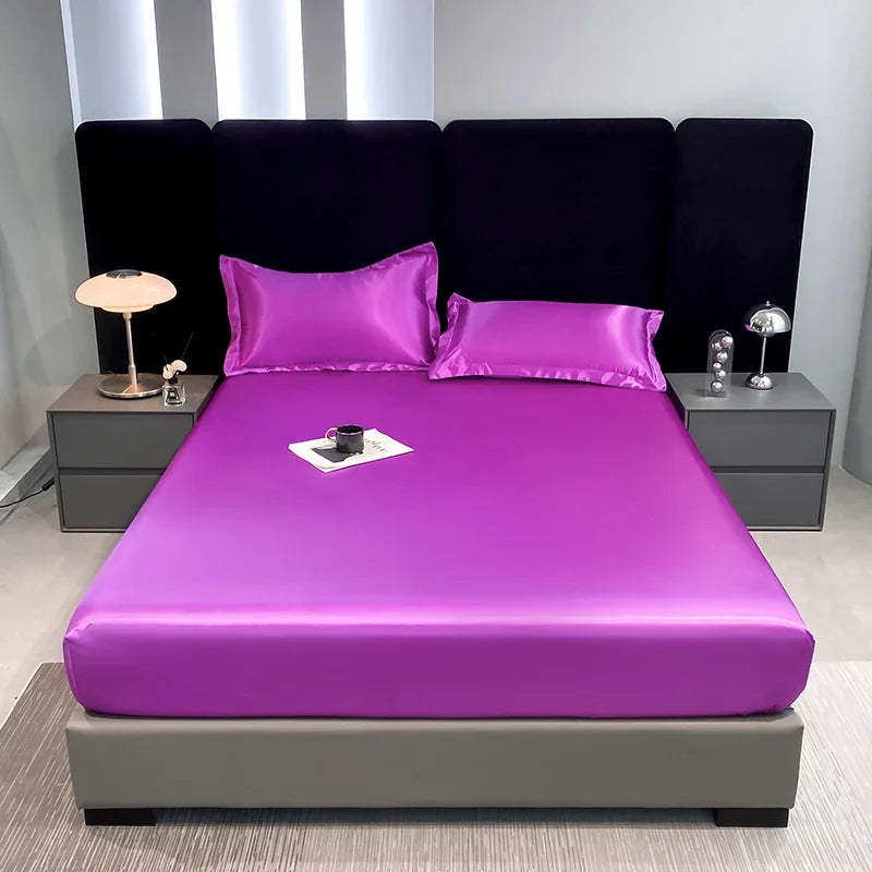 Lençol de Cetim Luxuoso - Conforto e Elegância para Seu Quarto!