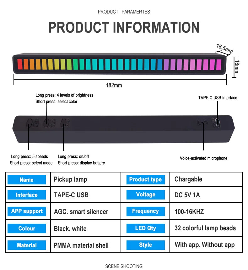 RGB com CONTROLE DE SOM !