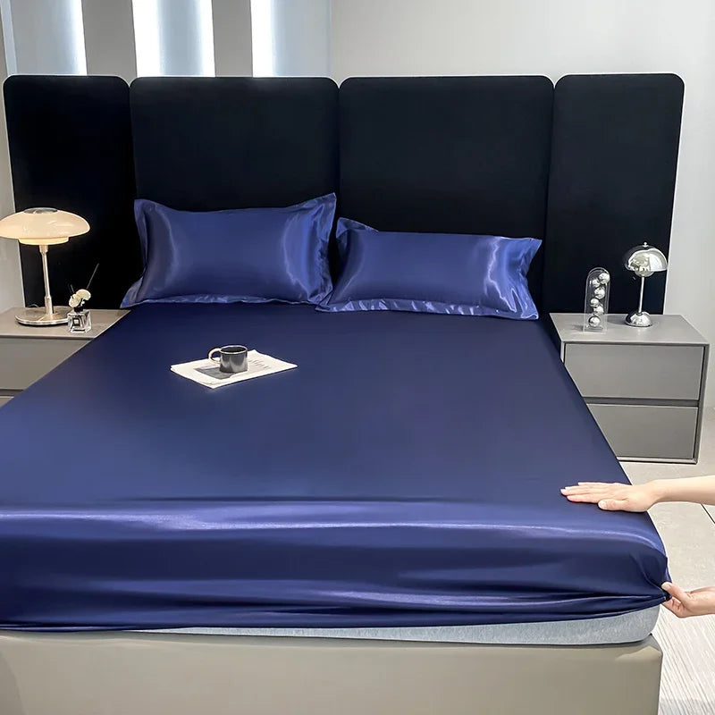 Lençol de Cetim Luxuoso - Conforto e Elegância para Seu Quarto!