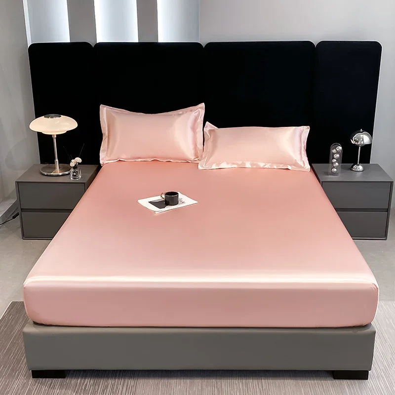 Lençol de Cetim Luxuoso - Conforto e Elegância para Seu Quarto!